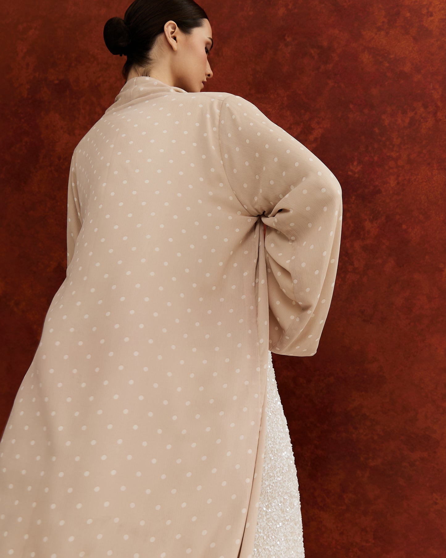 Beige Polka